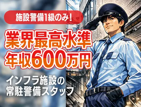 【福井・石川勤務／原子力発電所】年収600万円｜施設警備1級保持者のみ_7181|60117_J