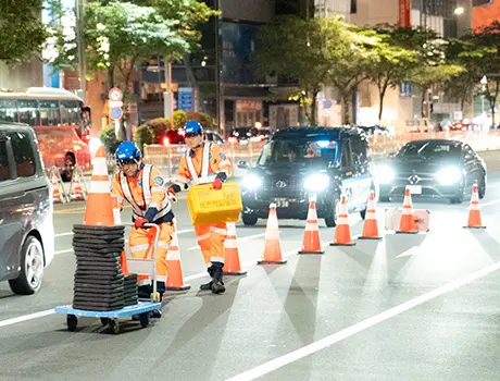 サンエス警備保障株式会社 上野支社＿道路規制(東京都台東区/警備・交通誘導)_4