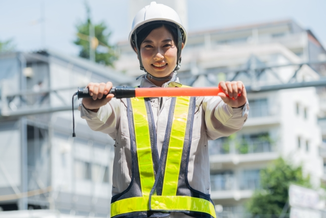 女性の警備員