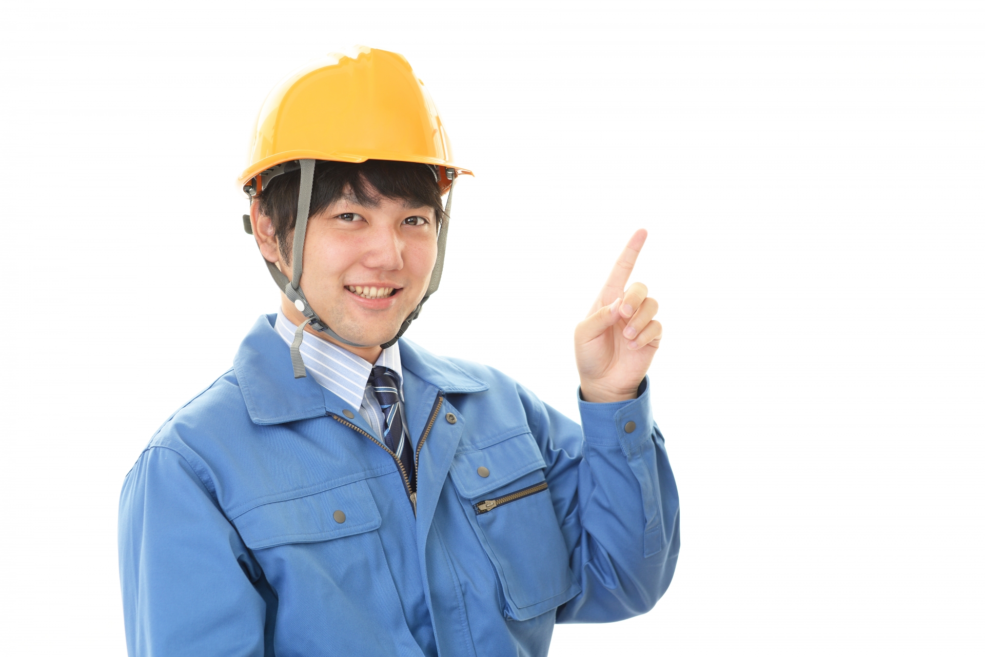 指を指す警備員